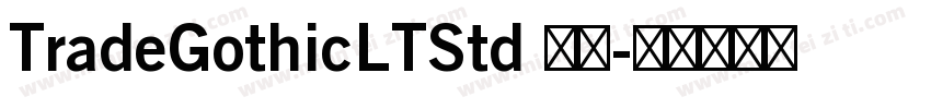TradeGothicLTStd 常规字体转换